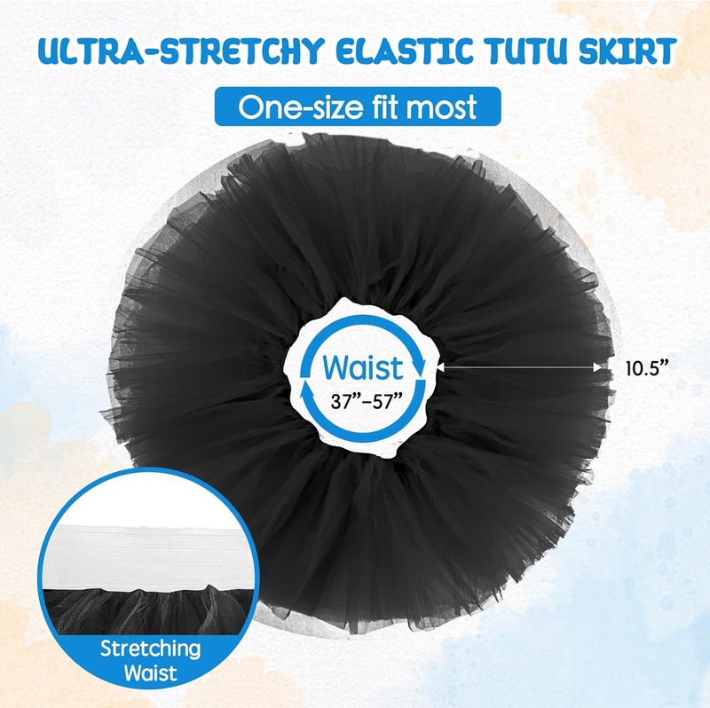 Fynnsure 5 Layers Plus Size Tutu Skirts for Women Extra Large Tulle Skirt 80s Adult Tutu Skirts Tutus Halloween Costumes - Image 4